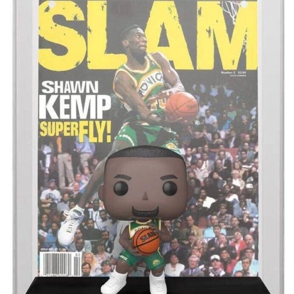 Funko Pop Magazine Covers Shawn Kemp New Slam NBA Basketball Seattle Supersonics - Picture 3 of 3